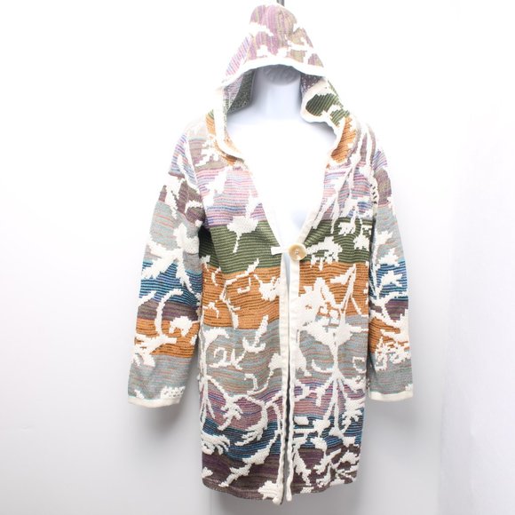 Soft Surroundings Loveland Hooded Button Front Sweater Coat Size PS - Picture 8 of 13